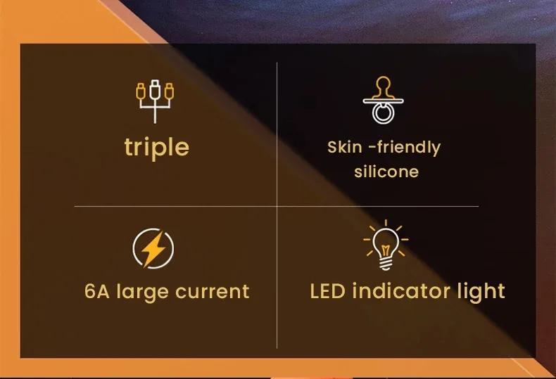 120W 6A 3 in 1 Fast Charging Type C Cable Micro USB for iPhone Charging Cable For Samsung Huawei Xiaomi Phone Charger USB Cable