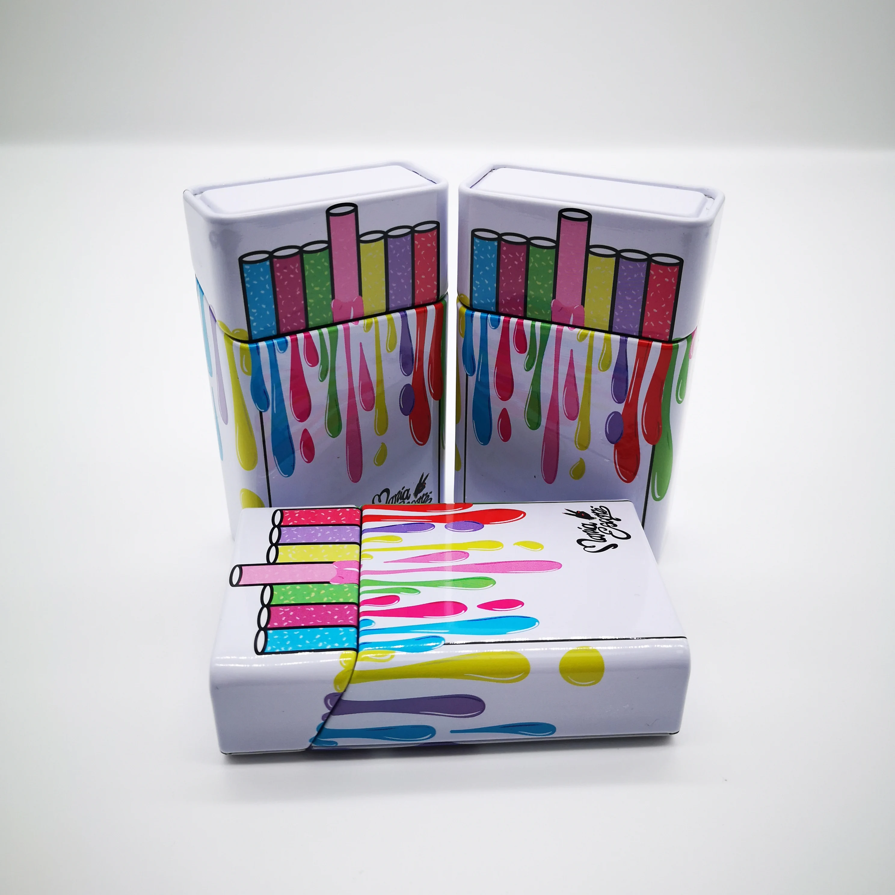 
10 and 20 cigarette packaging tin box cigarette tin case 