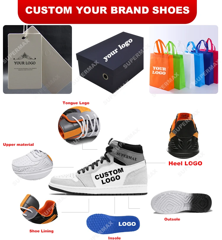 OEM Custom Logo Brand Walking Style Shoes Mens sport Multicolor Basketball Retro Sneakers Basketball Shoes Men