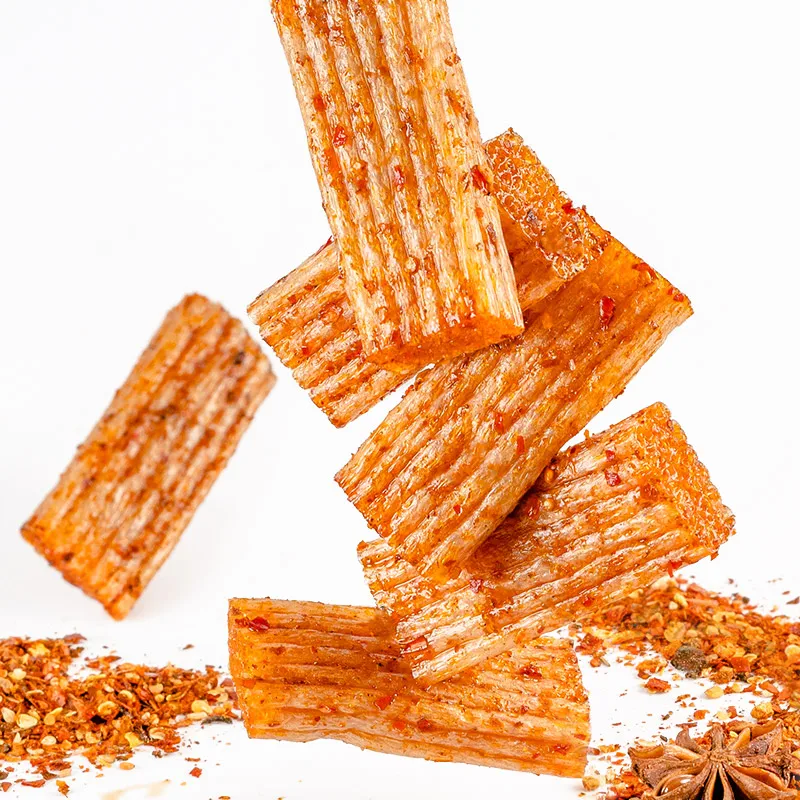 Горячий горшок со вкусом пряные полоски со вкусом барбекю 149 г китайская оптовая продажа OEM острые палочки для закусок вкусные