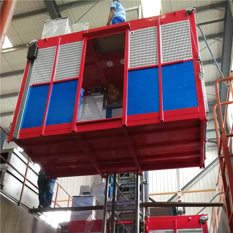 High capacity price list construction hoist site lifting elevator machine