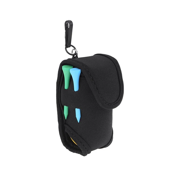 Portable Golf Ball Mini Waist Pack Pouch Neoprene Golf Ball Bag Tee Holder
