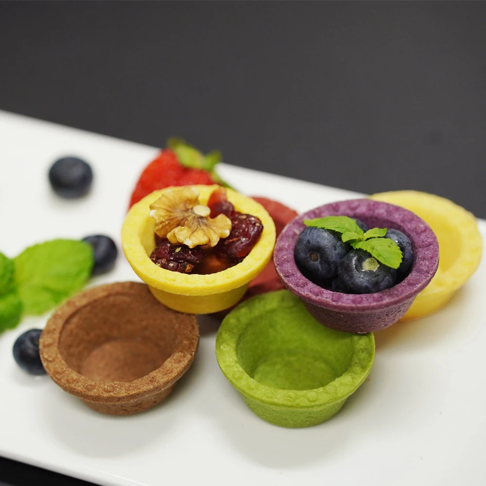 wholesale pastry large sweet cream Mini shell maker tart Vanilla dessert frozen shell tart puff pastry cookies