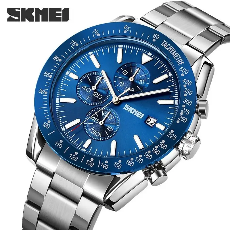 Wrist Watch Supplier Skmei 9253 Watches For Men On Sale Custom Your Logo Japan Movt Stainless Steel Back Watch -