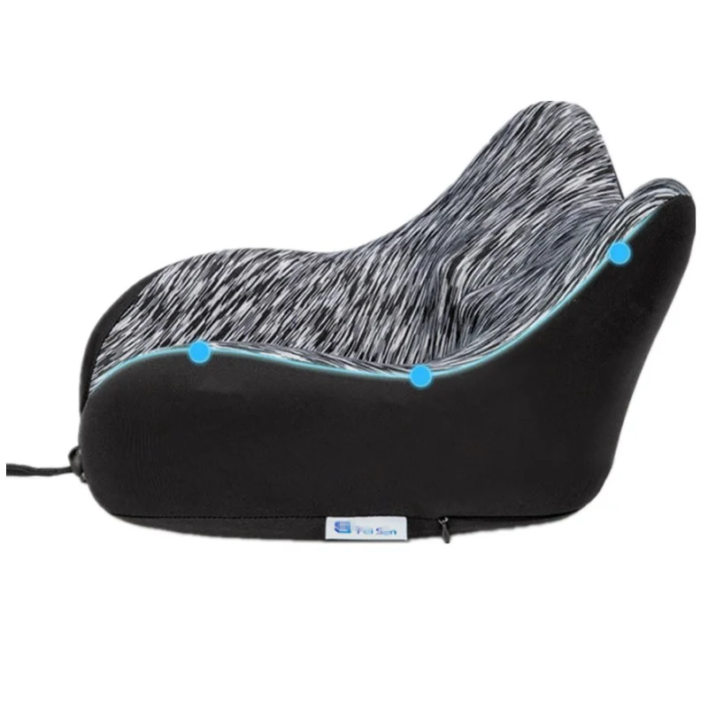 Premium Memory Foam Neck Rest Cushion Head Neck & Chin Support Travel Pillow for Airplane Train Car Flight and Travel Essentials