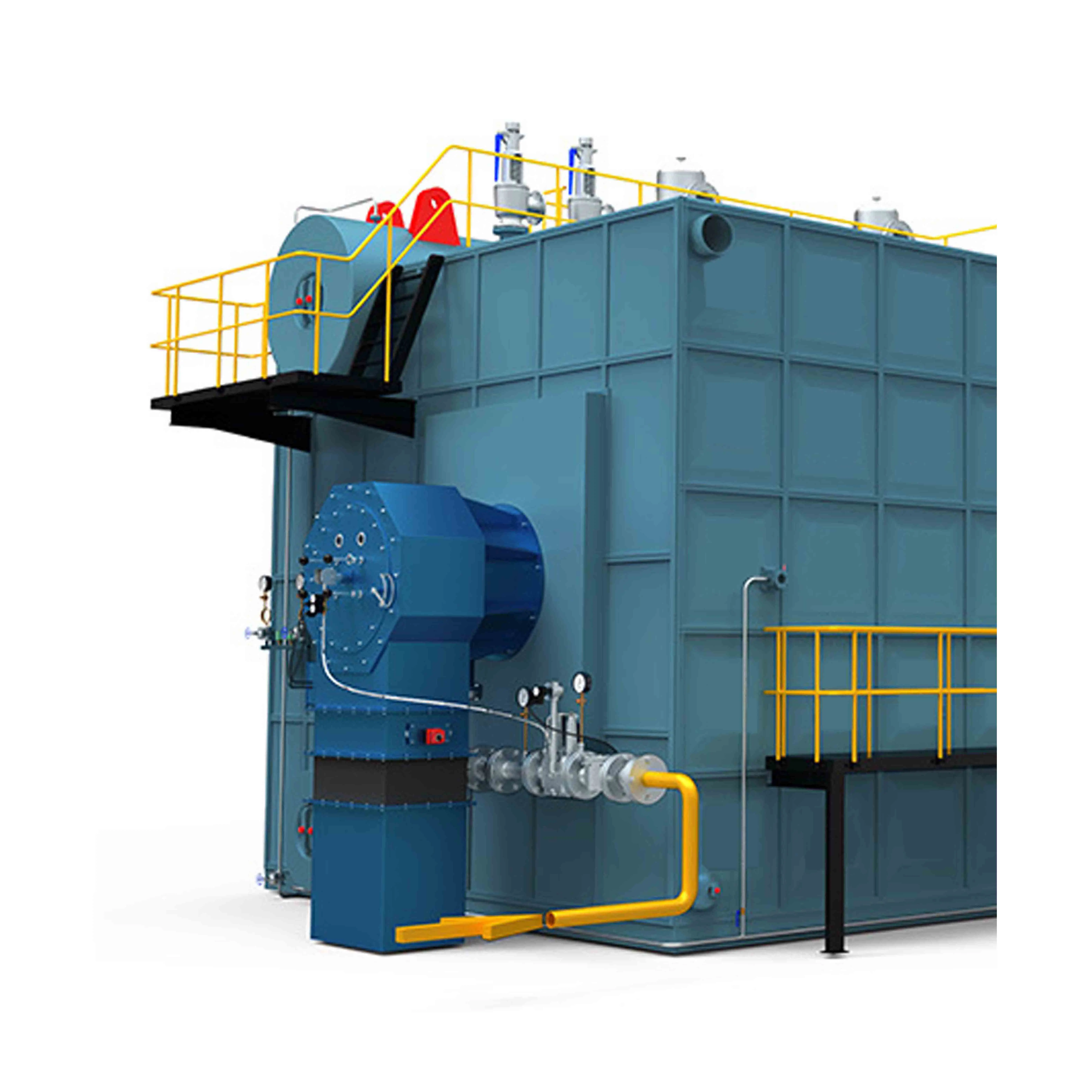 Manufacturers supply SZS series double drum reverse firing gas (oil) steam boiler hot water boiler
