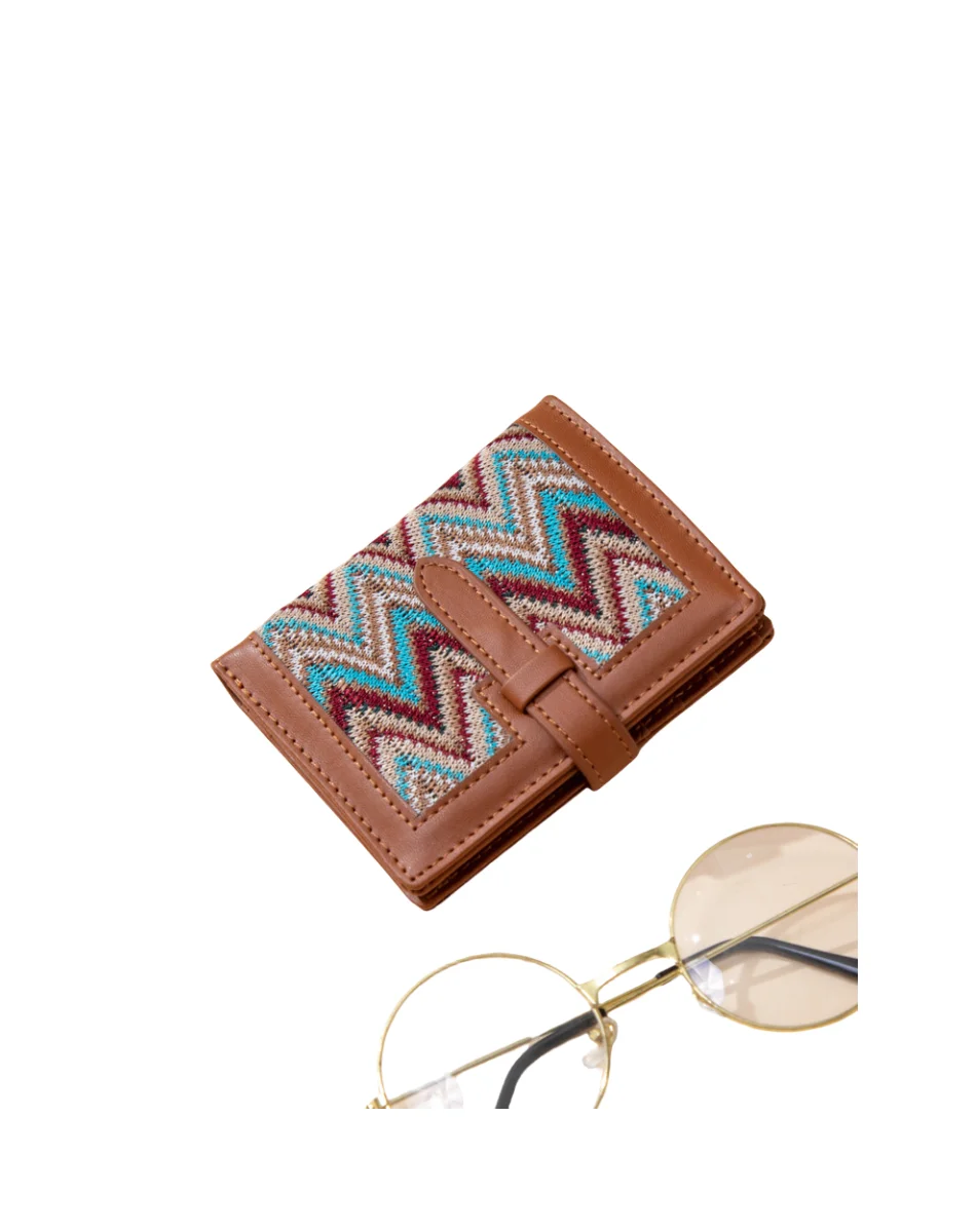 Hot Selling Classic Plaid Short  Wallet Mini Cash Card Holder Women Designer Portable Coin Pocket Purse