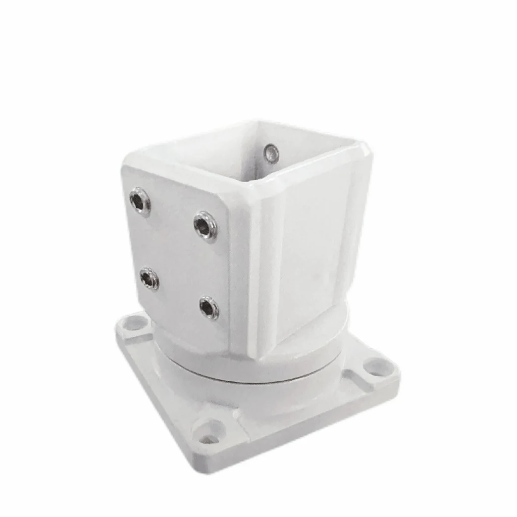 Aluminum Base for Support Arm System Top-Mounted Rotatable Panel Coupling Adapter Wall Connector Horizontal and Vertical