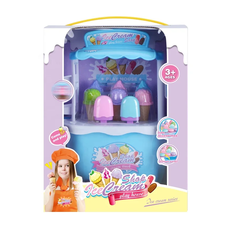Интернет-магазин обучающая игрушечная тележка для ролевых игр грузовик игрушечный набор машина мороженого игрушка детей