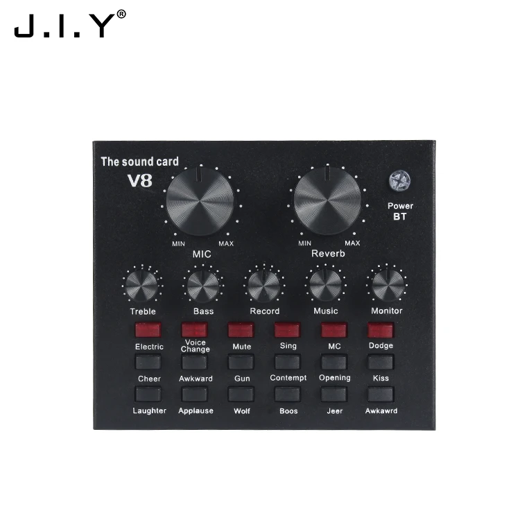 V8 Звуковая карта для потоковой передачи с голосовым преобразователем для набора BM800