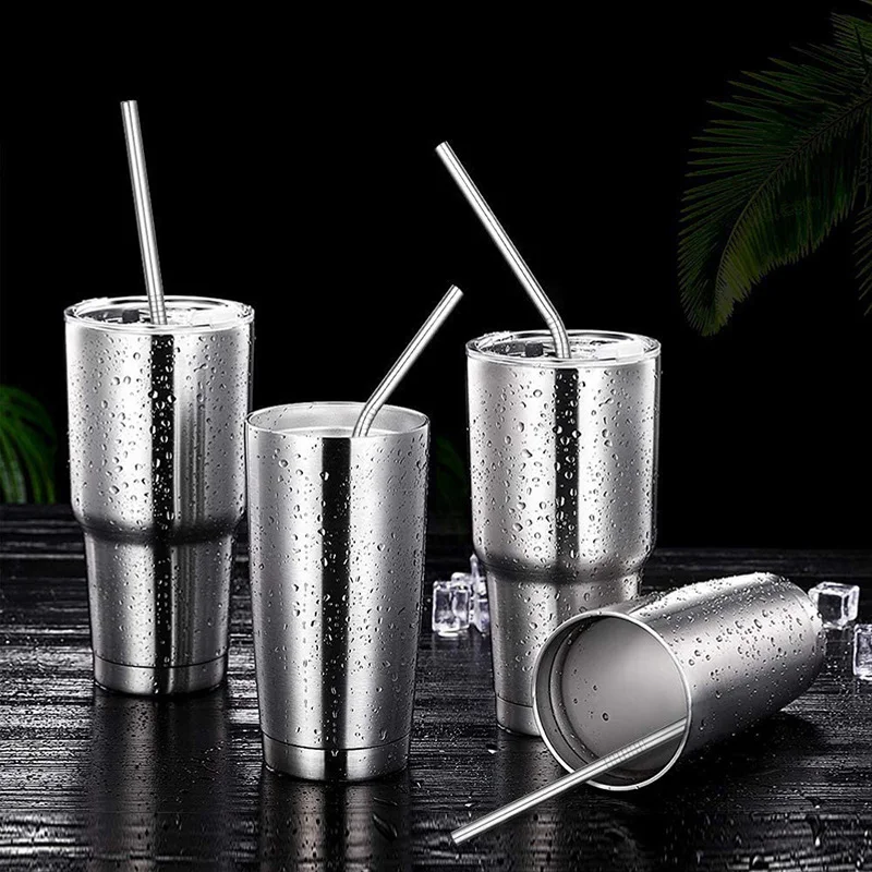 Food Grade Biodegradable Reusable Drinking Straw Metal Stainless Steel Straw