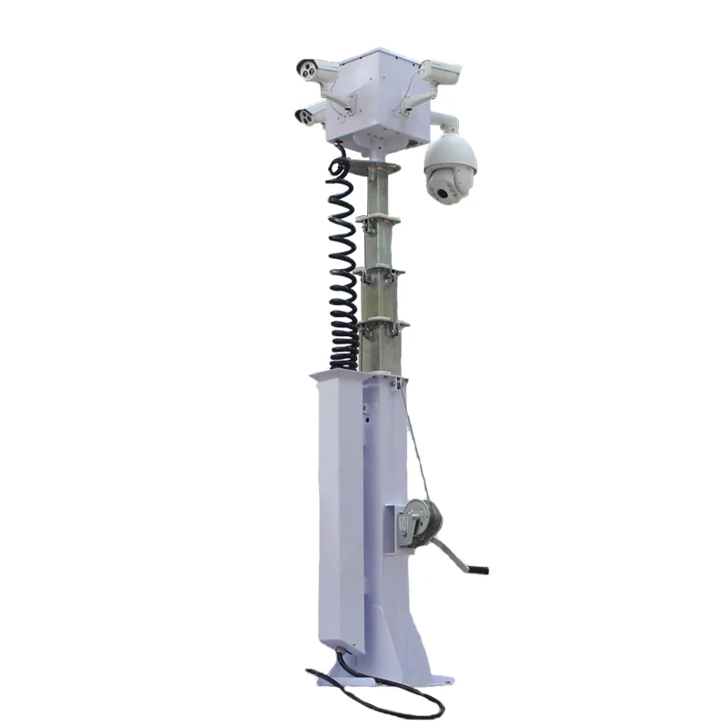 12v dc  electric motorized portable telescopic mast for radio antenna