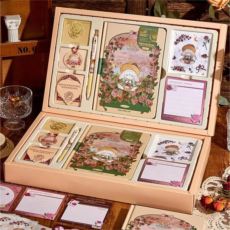 Custom Stationery Items School Supplies Binder Planner Organizer Children Gift Journal Kid Stationery Sets For student