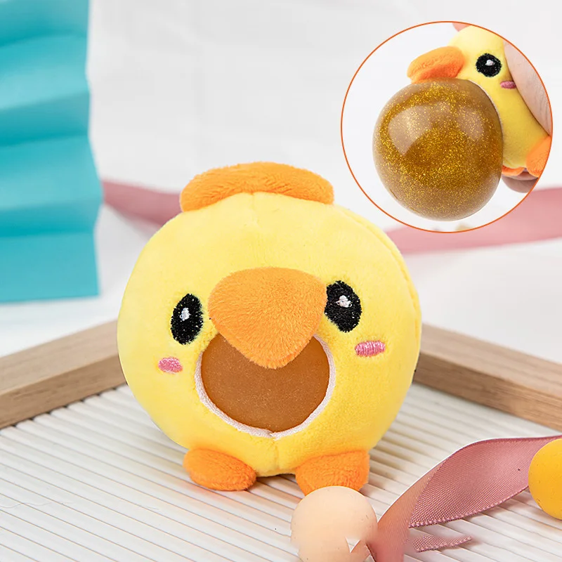 2023 Novedades Fidget Sensory Toys Plush Cute Pet Decompression Vent Ball Squeeze Toy Keychain Small Pendant Toy