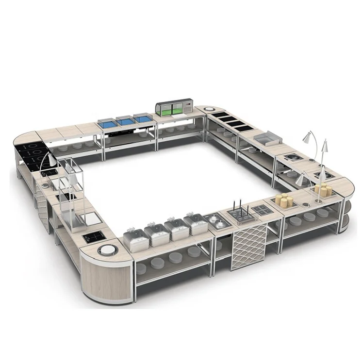 Good Quality Chafing Dish Folding Cooking Buffet Carving Buffet Cabinets For Hotel