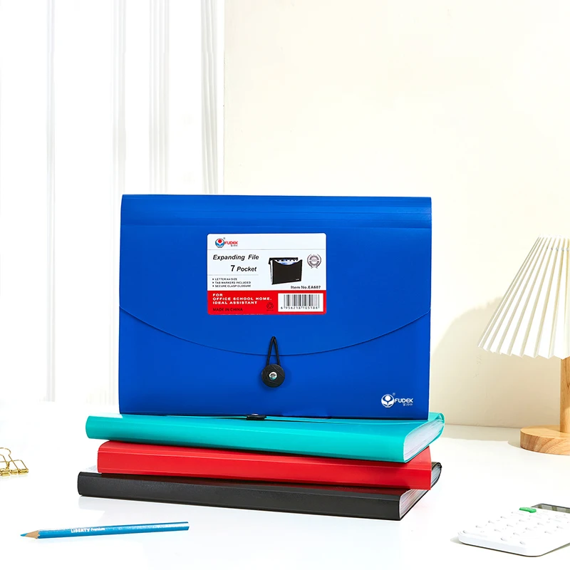 Офисные канцелярские принадлежности, индивидуальный расширяющийся бумажный протектор для файлов, 6 карманов