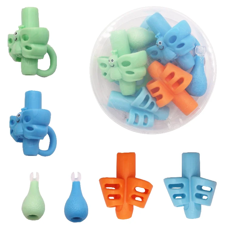 Non Toxic Popular pencil grips holder grip set for kids handwriting