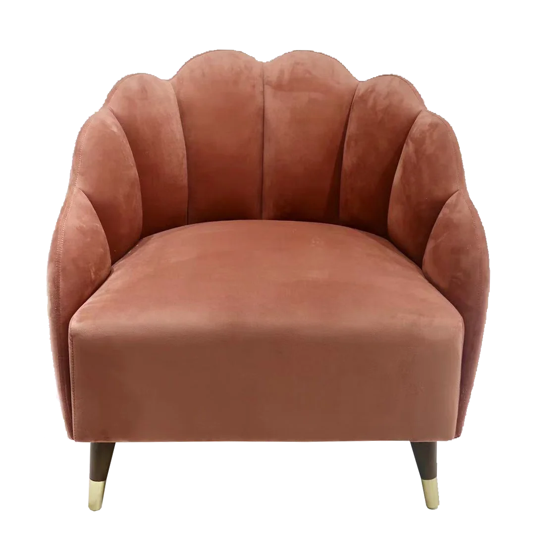 Modern design bedroom living room Velvet relax sofa accent chair