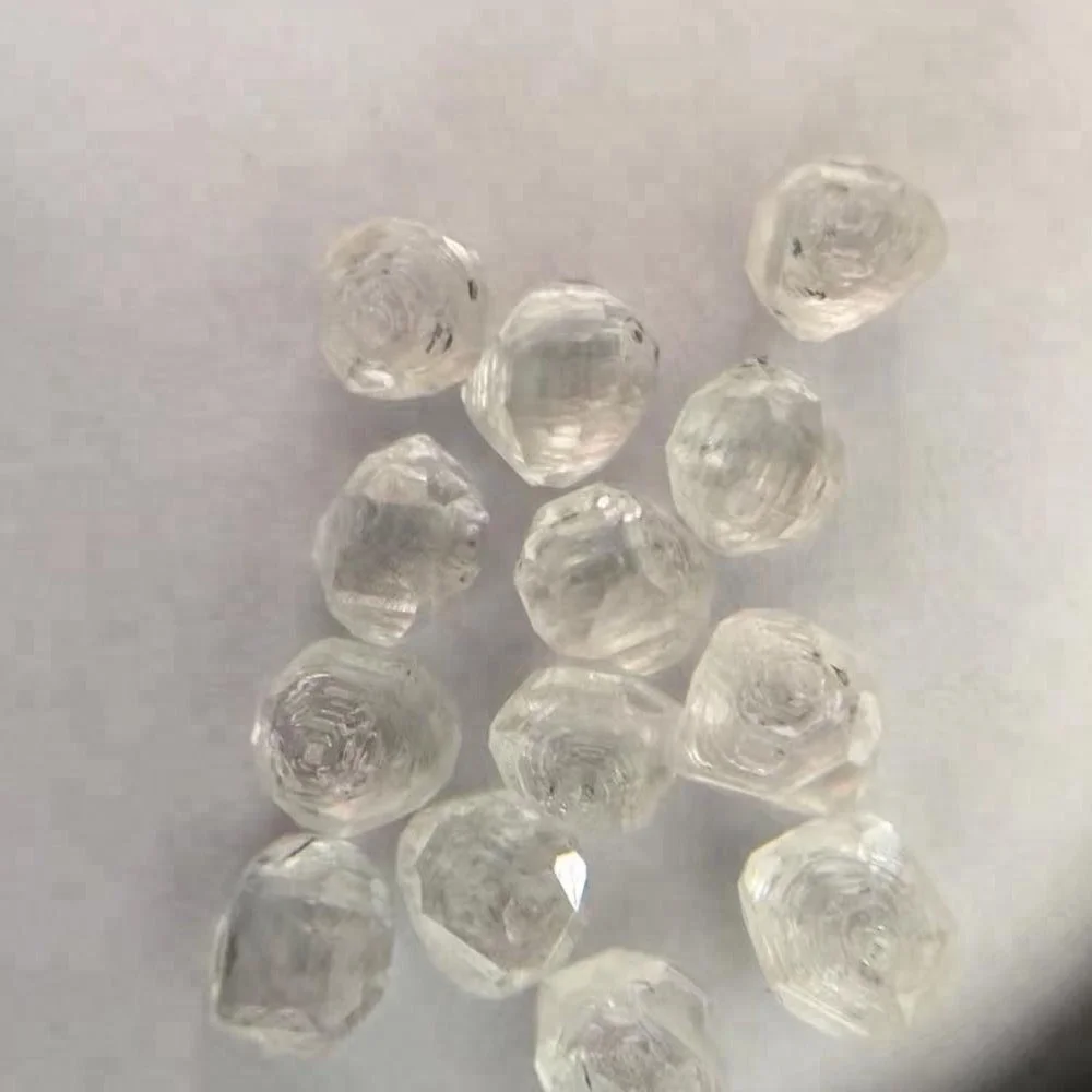 Hot Sale Lab-created Lab grown Diamond Rough 3EX Cutting 0.6-0.8Carat Small Size Synthetic CVD HPHT Diamond