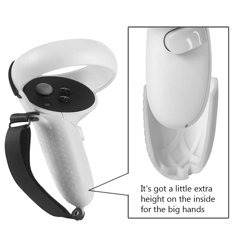 Прямая поставка силиконовый чехол для ручки цельный комплект + ремешок рук костюм Oculus вопросы 2