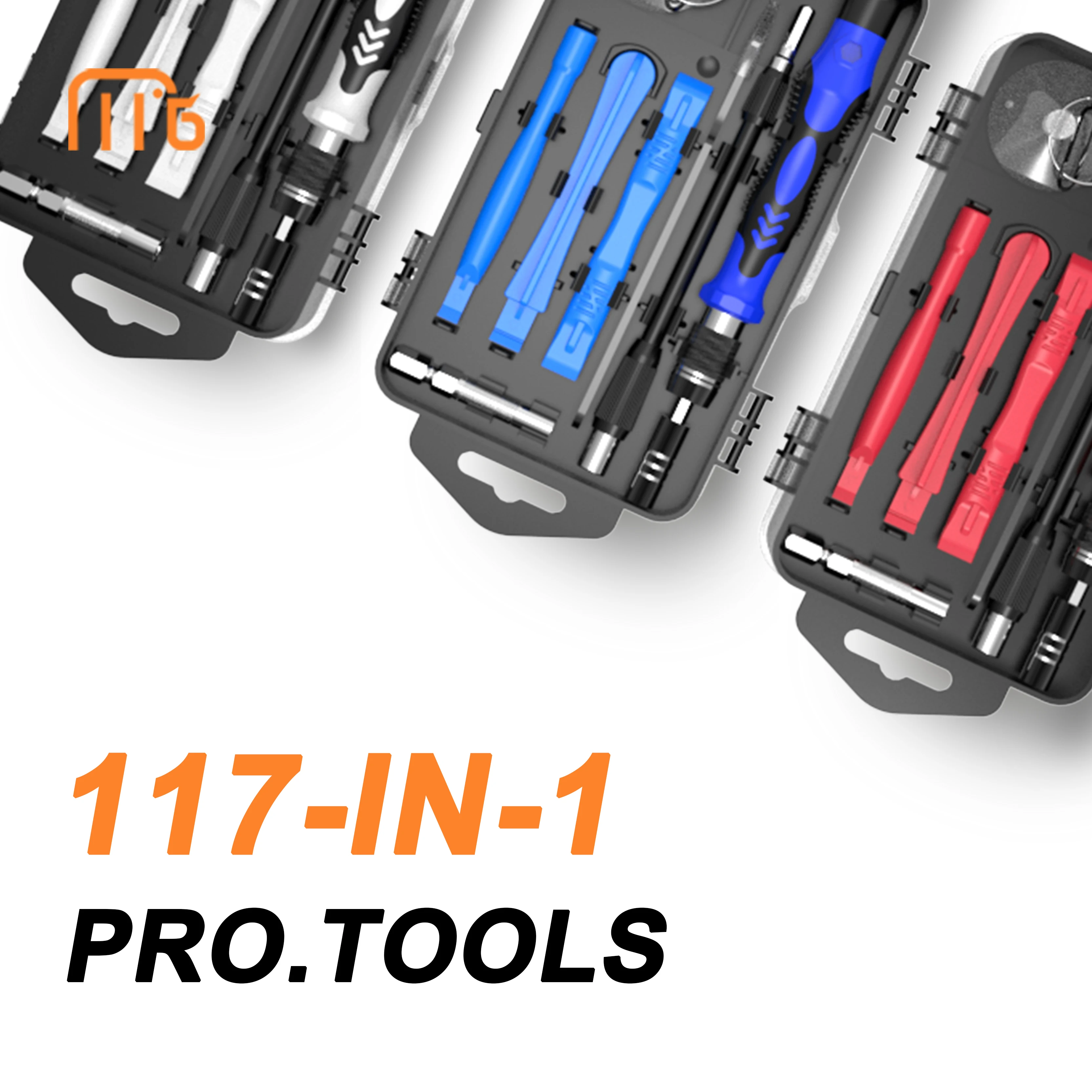 Precision Screwdriver Set Magnetic Driver Kit Chrome Vanadium Steel 117 in 1 Repair tool kit with 98 Bits