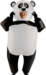 Black and White Inflatable Panda Costume for Christmas Halloween Enjoyable Blow up Costumes