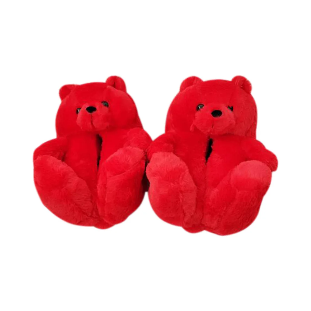
Factory direct sales high quality bear slippers teddy bear slippers women bear house slippers 