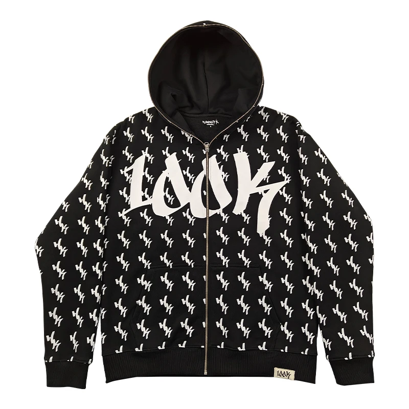 OEM High-quality Y2K French Terry Hand Paint Graffiti 500 gsm Logo Distressed Vintage Plain Acid Stone Washed Custom Hoodie Men