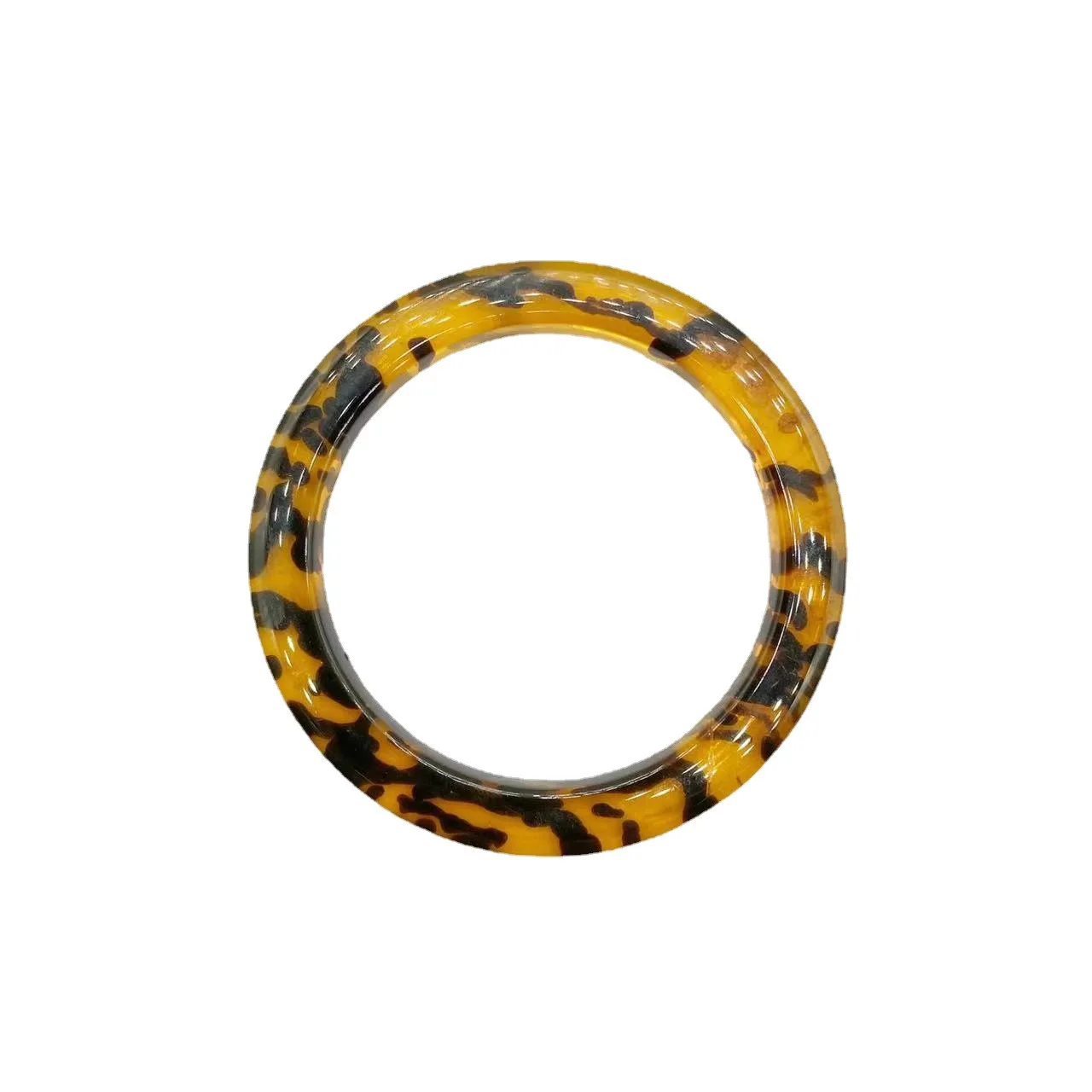 Resin leopard print amber underwear accessories bikini connector buckle bra o ring for swimwear
