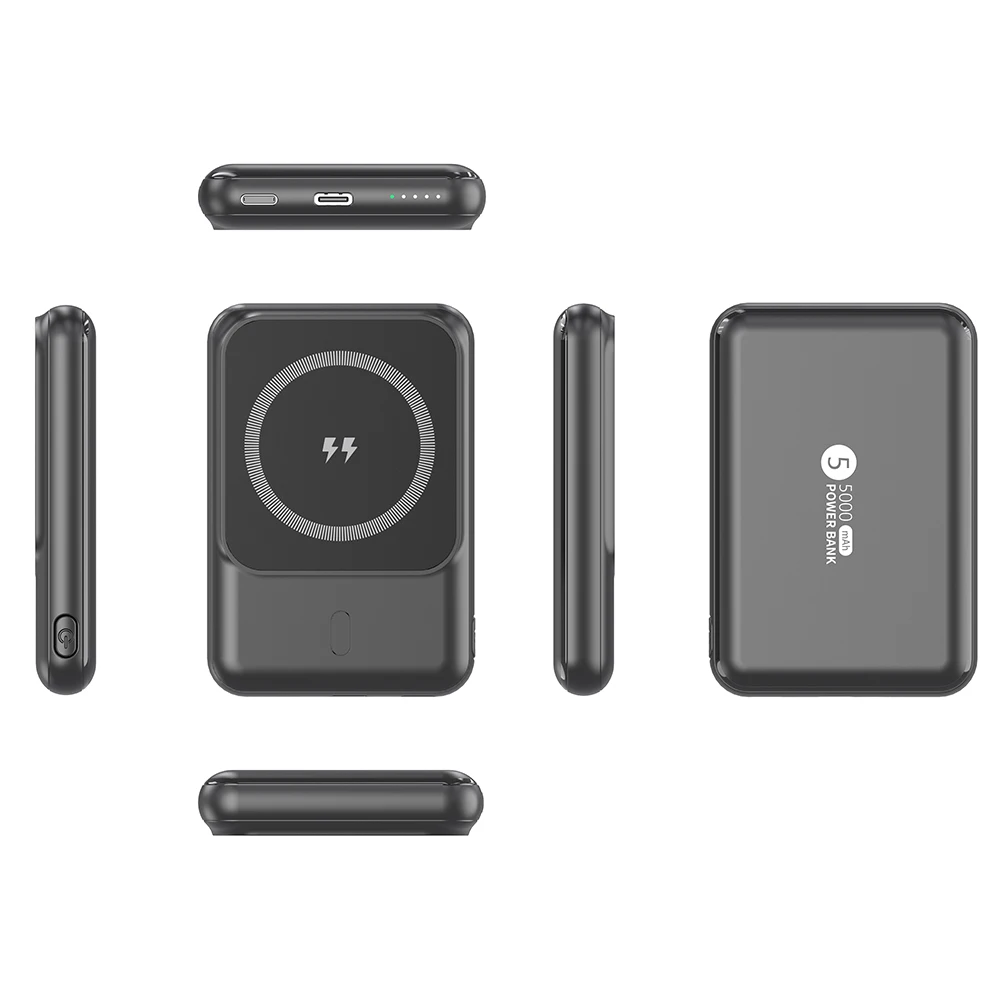 Pd 20W Quick Charging For Iphone 13 12 Pro Max powerbank 10000 Mah 5000Mah Mini Slim Portable 15W  Wireless Magnetic Power Bank