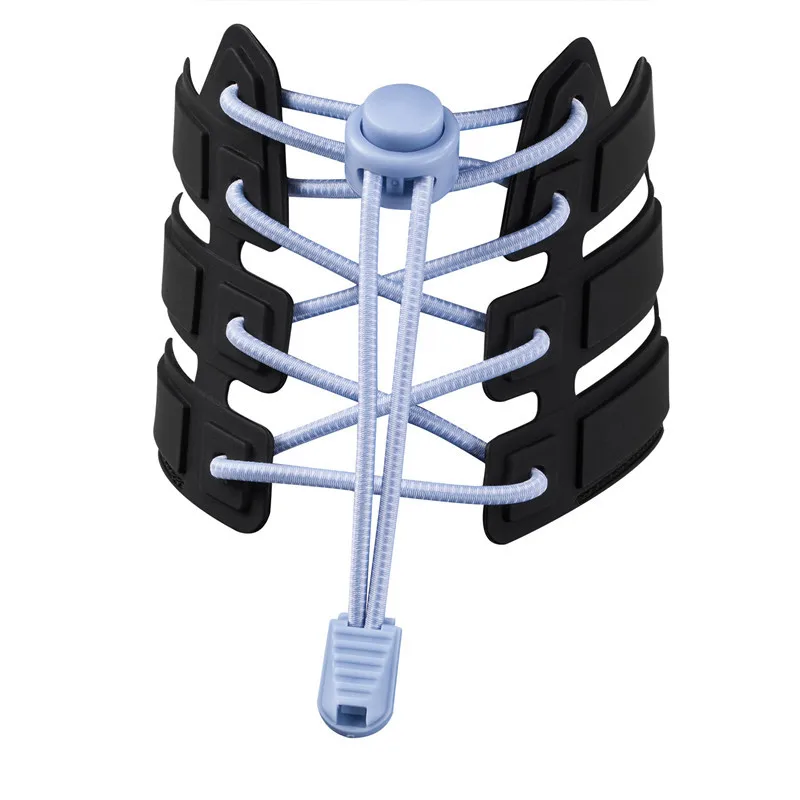 K445 New 19 colors Sneaker ShoeLaces Elastic No Tie Shoe Laces Stretching Lock Lazy laces Quick Rubber Shoelace Shoestrings