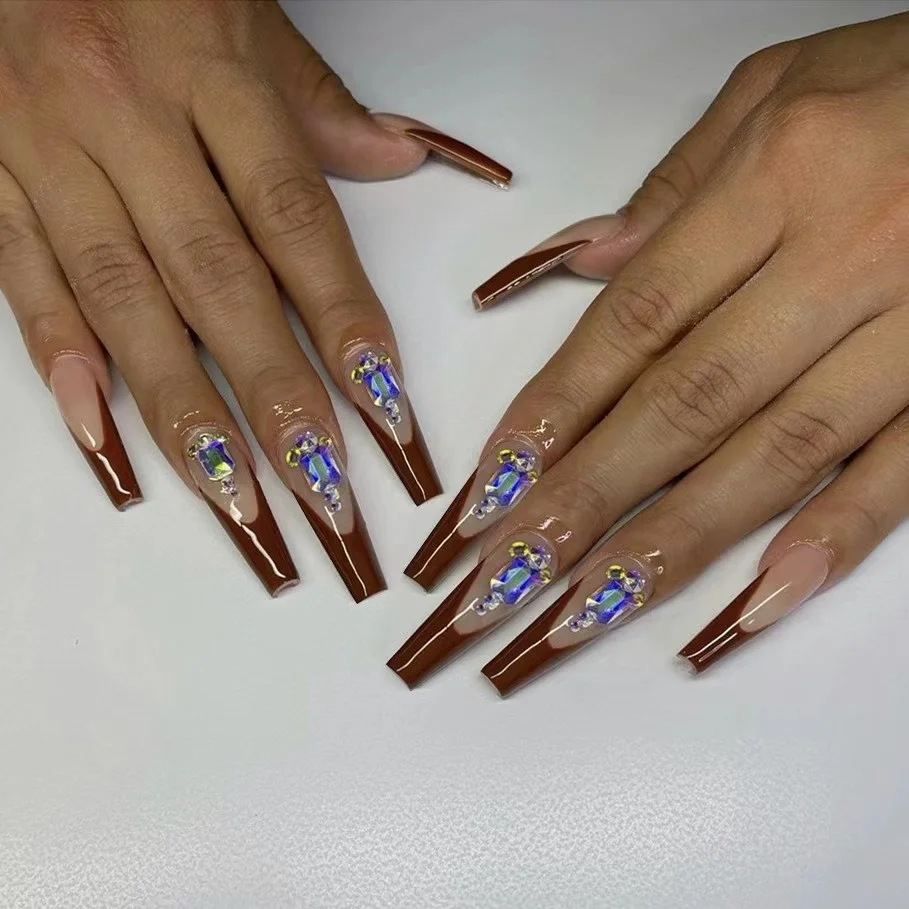 Faux Ongle Prix De Gros Kit Colore Reutilisable Court False Nails Luxe Naturel En Gros Forme Carree Prix De Gros Faux Ongles