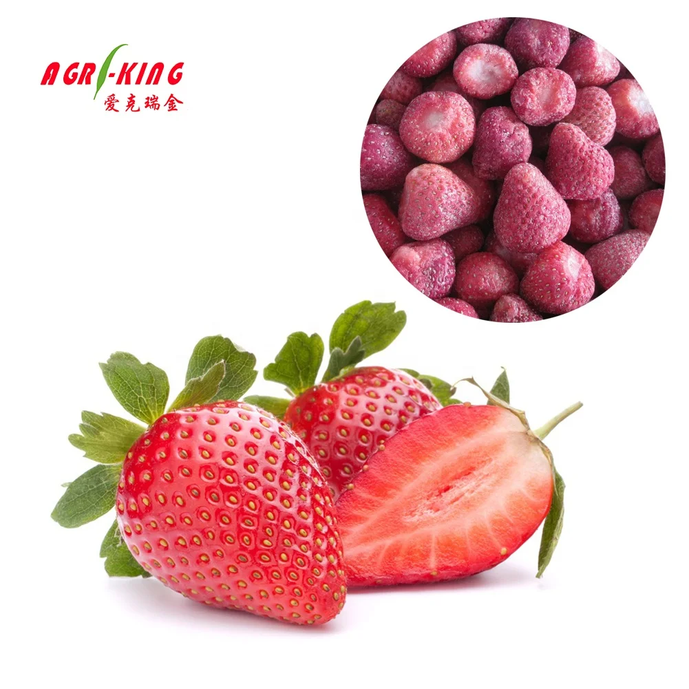 Whole Frozen IQF Sweet Strawberry Fruit