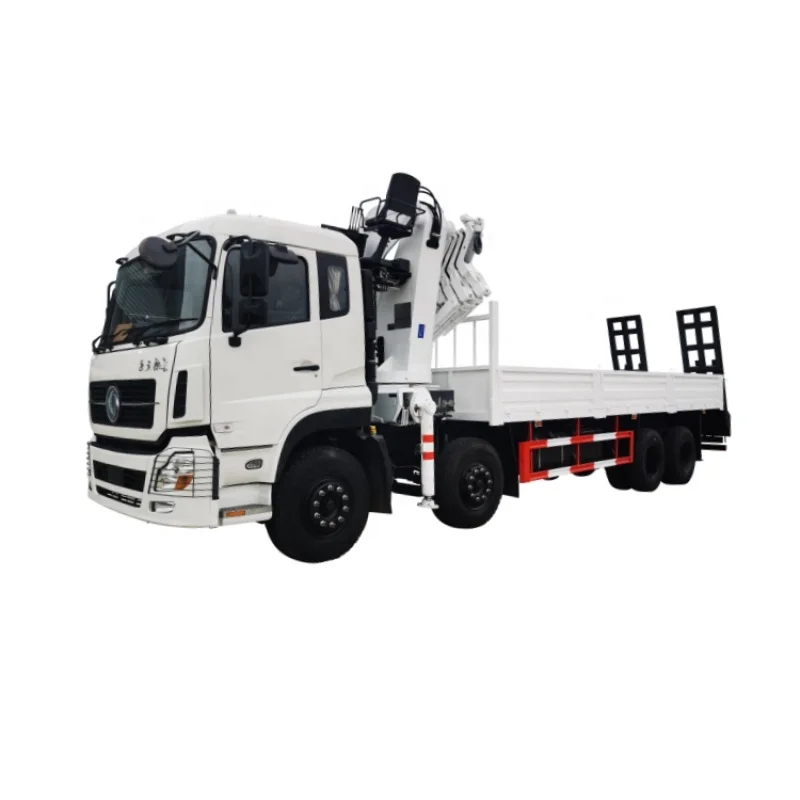 SQZ330 6.3 ton Dongfeng light truck micro truck van with hydraulic mounted truck small crane