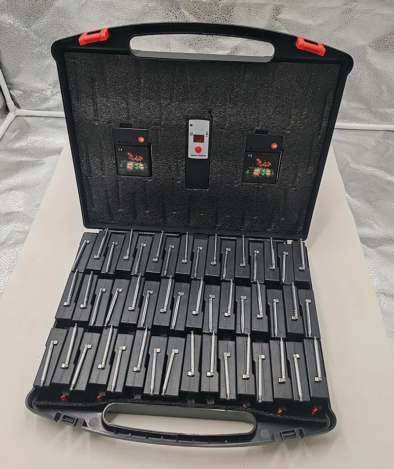 Low cost 4 channel with one receiver wireless remote control fireworks firing system for celebration parties