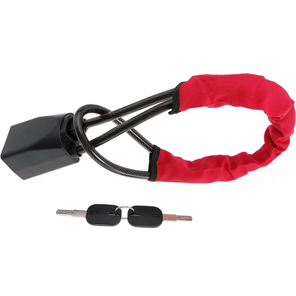 Universal Car Steering Wheel Lock With Seat Belt Buckles Sturdy Lock Theft Prevention Anti Device Lock For Truck SUV Van RV