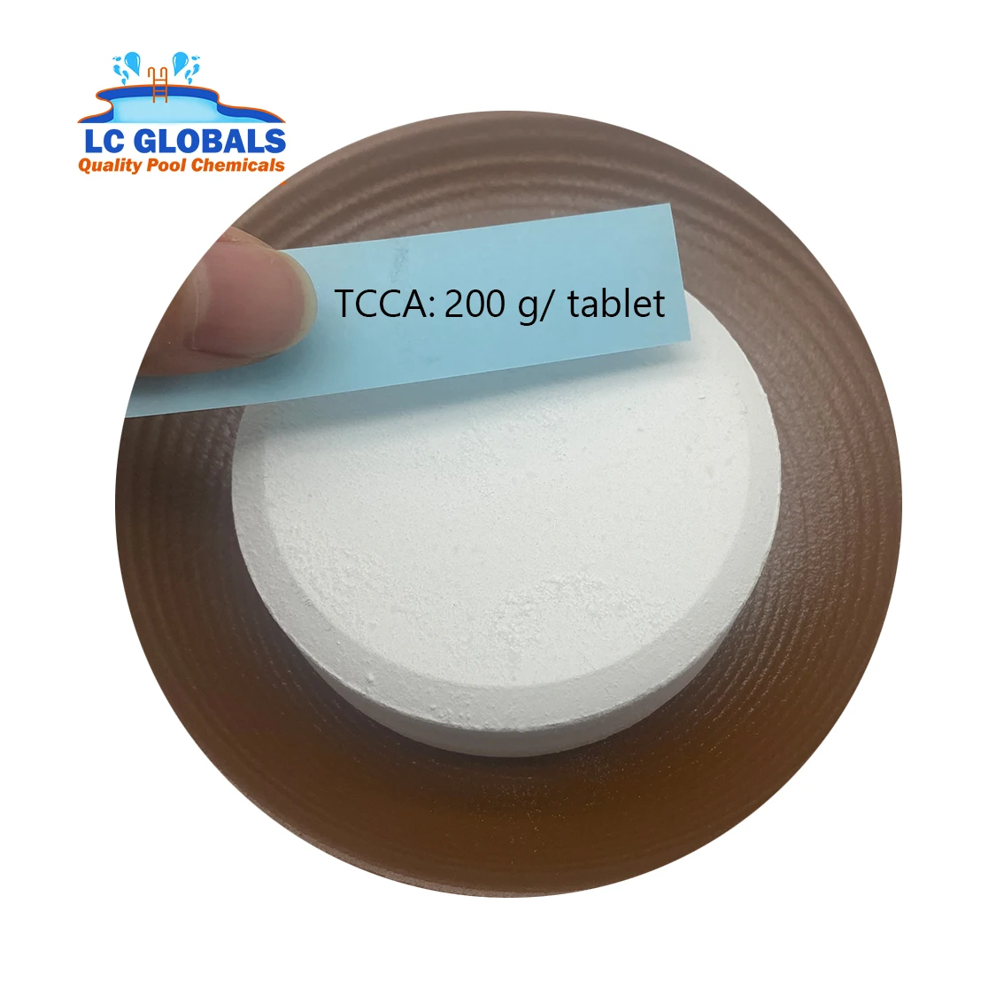 Factory supply chlorine tabs 90 for swimming pool chlorine tablets 200g TC%CA Pool chemical