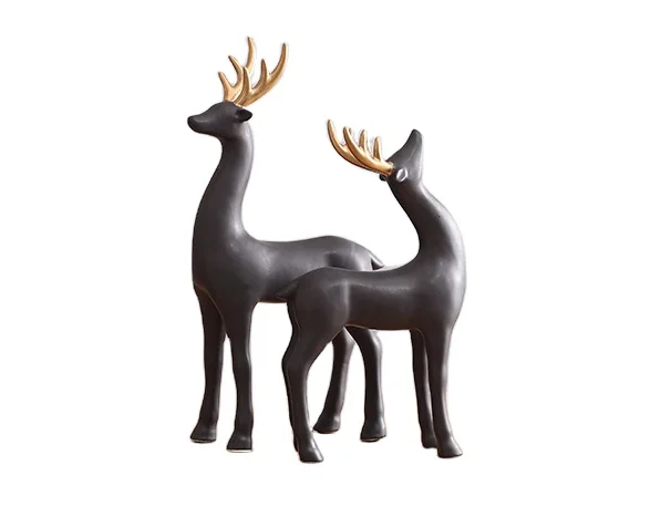 wholesale black and white simple nordic style ceramic decorative for home decor