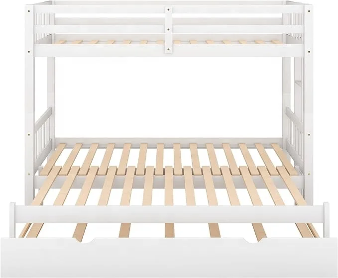 cheap price children hostel bedroom furniture foldable triple kids 3 layer wood double twin bunk bed