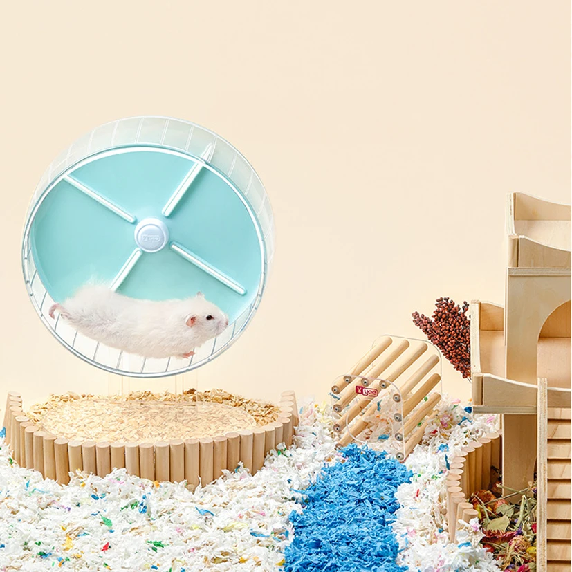 Super Hamster Running Wheel Toys Disc Toy Silent Rotatory Jogging hamster accessories with stand