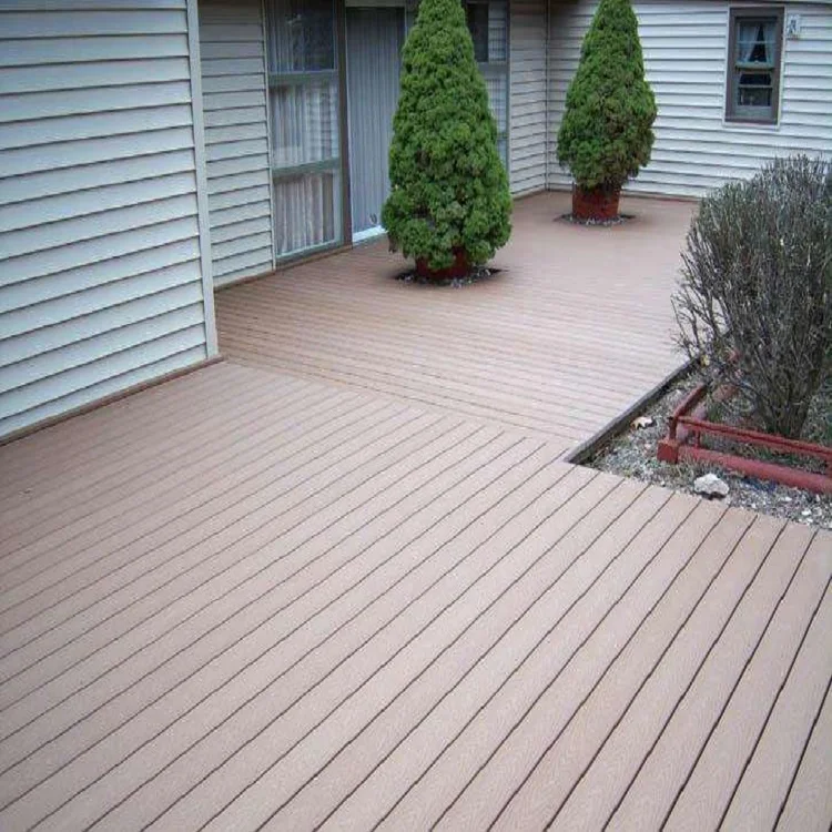 No Painting No Glue outdoor solid terrace wpc decking floor