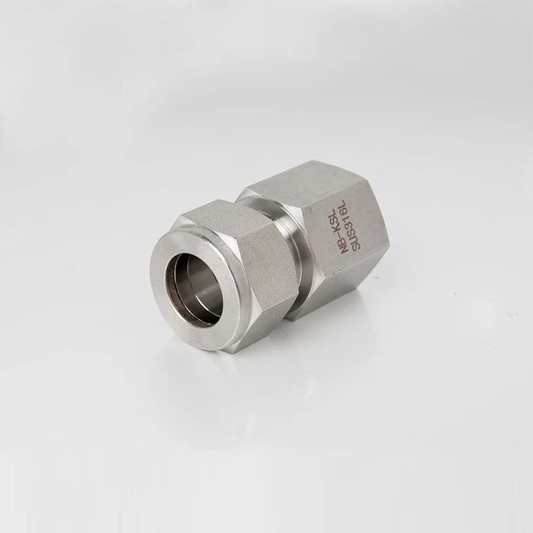 
Compression Instrument Fittings 6000psi Swagelok Tube Fitting Female Connector Npt Ferrule 