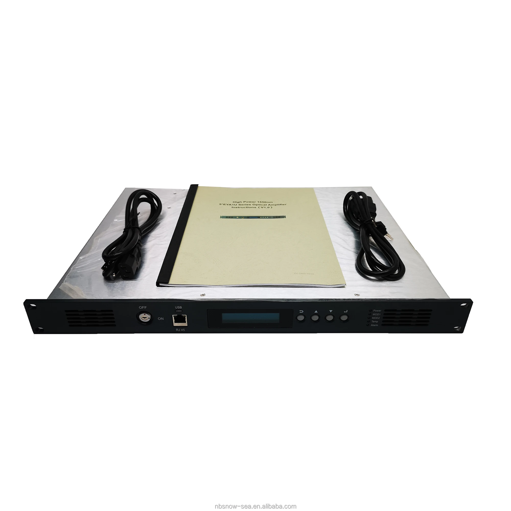 FTTH CATV GPON 1550nm EDFA 8 Port 19dBm Fiber Optical Amplifier EDFA with WDM