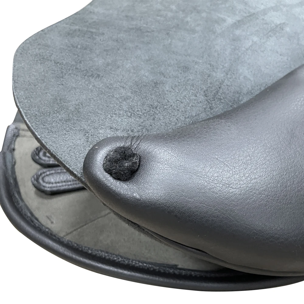 High Quality Removable Black Leather Rocking English Saddle for Horse Racing Dressage Saddle Seat Show Jumping and Polo