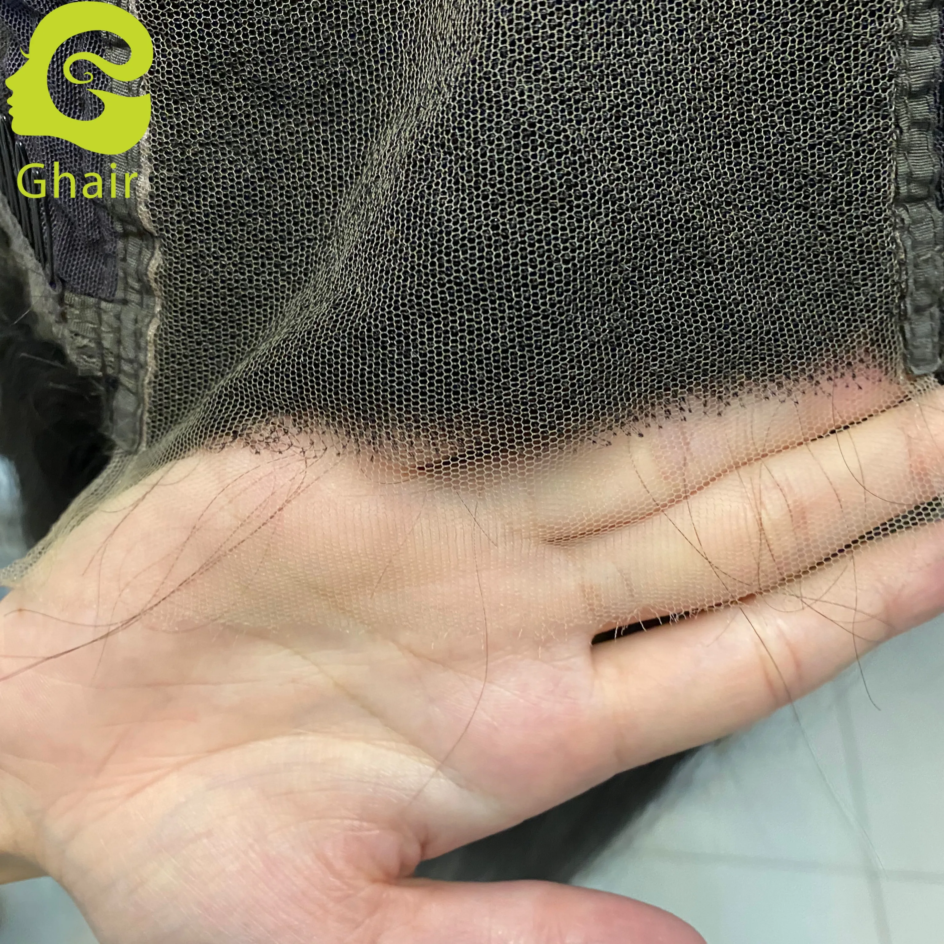 
Ghair 5*5 silky straight virgin hair bundles with closure,100% human hair hd lace closure 