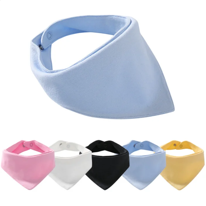 Custom Oem Cotton Baby Bibs 100% Cotton Triangle Bibs For Baby Wear Factory Supply
