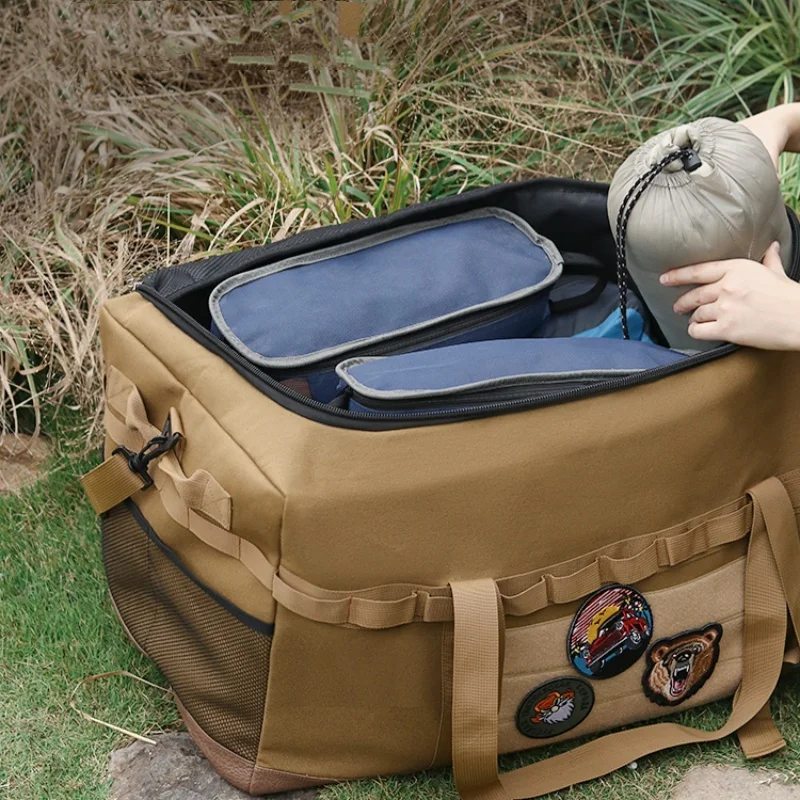 Large Capacity Waterproof Large Outdoor Duffel Capacity Bag Camping Storage Box Molle Tactical Duffel Bag