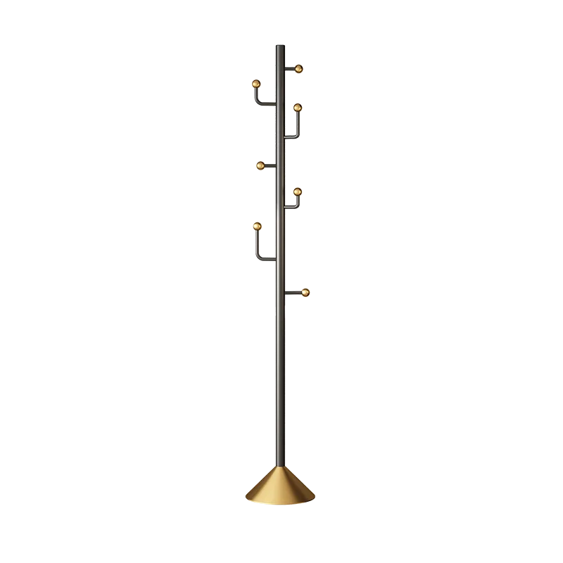 Heavy Duty  Nordic Metal  Wrought Iron Living Room Corner   Floor Stand Clothes Hanger Tree Coat Rack
