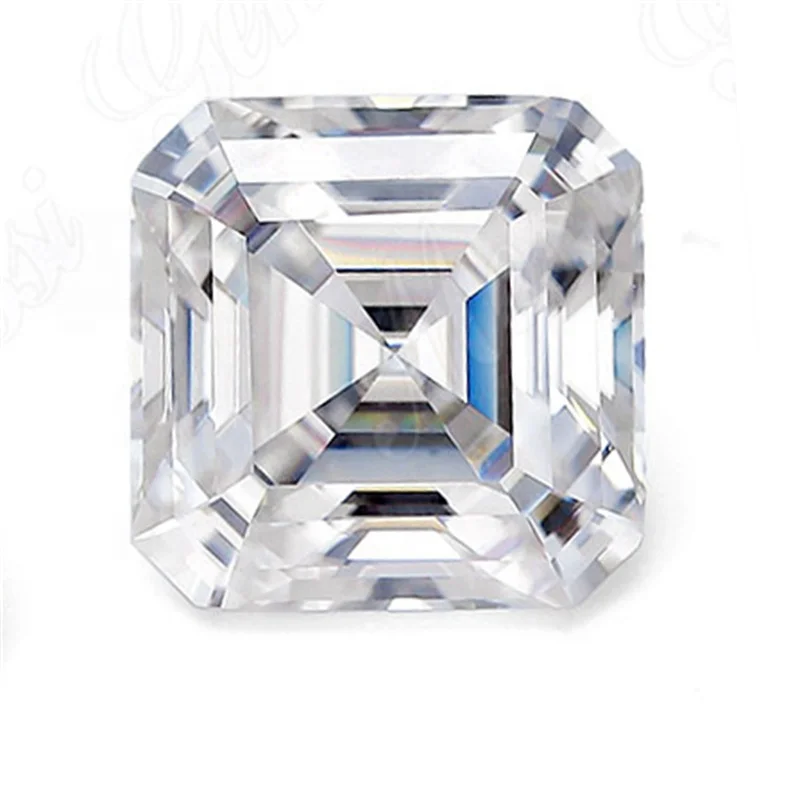 Wu Zhou Cheap Price D Color VVS Asscher Cut Moissanite Diamond