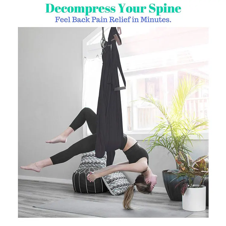 Antigravity inversion aerial yoga hammock swing, extension straps hanging swing aerial yoga hammock